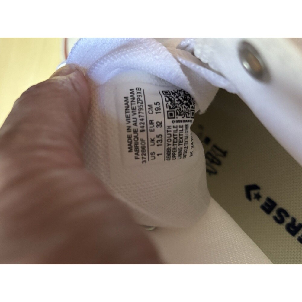 New Converse White Chuck Taylor All Star EVA Platform Youth Size 1 Retail $55 - Picture 15 of 16